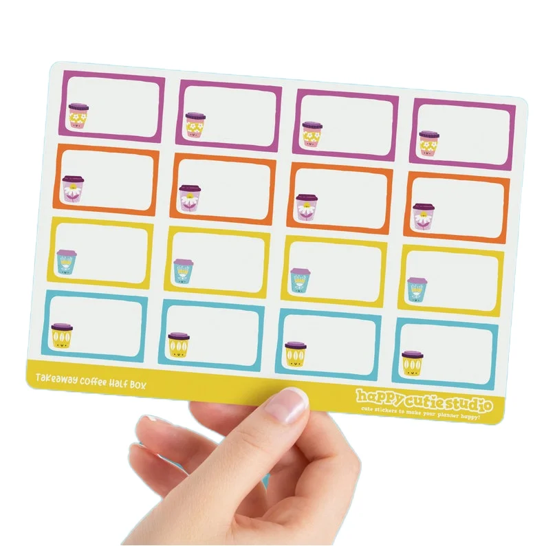hot sale  custom character vinyl Weekly  planner sticker sheets