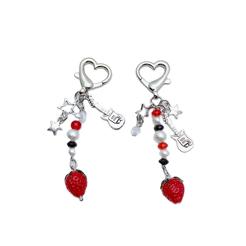 Chary Charms брелок для стаканов и чехла телефона стикер с сердечками на везде соломенные ягоды