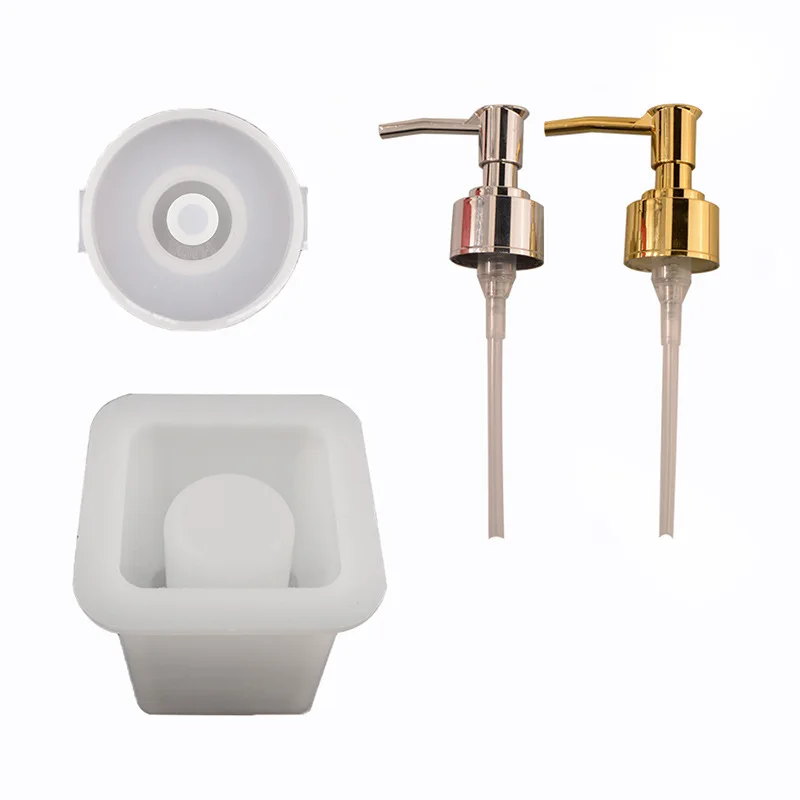 DIY Perfume Bottle Mold Hand Sanitizer Silicone Epoxy Cylindrical Square Bottle Dripping Mold
