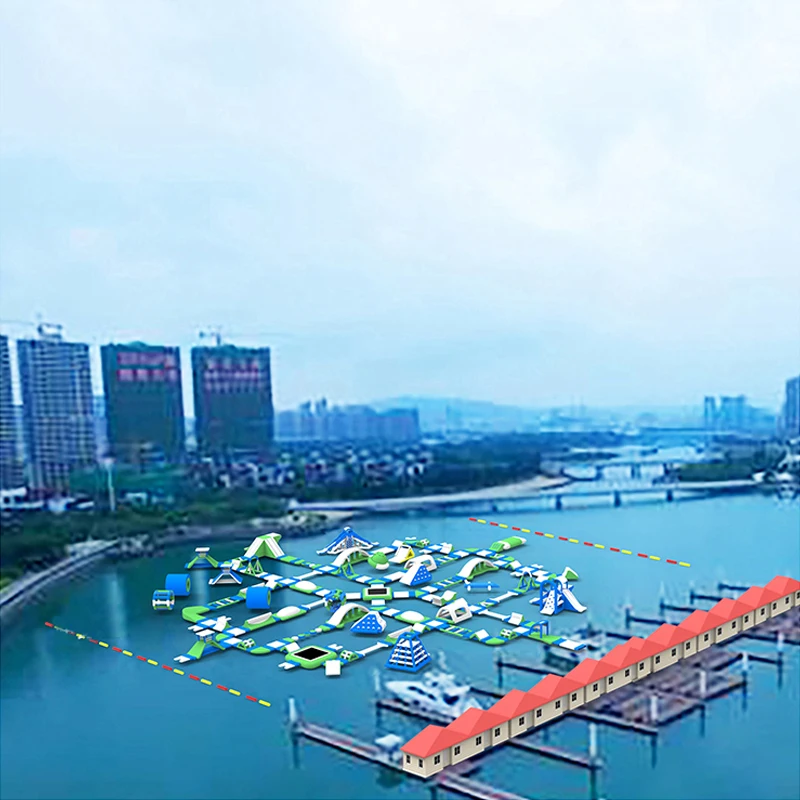 Customization Aquapark PVC Inflatable Sea Aqua Water Amusement Obstacle Course Water Park Games