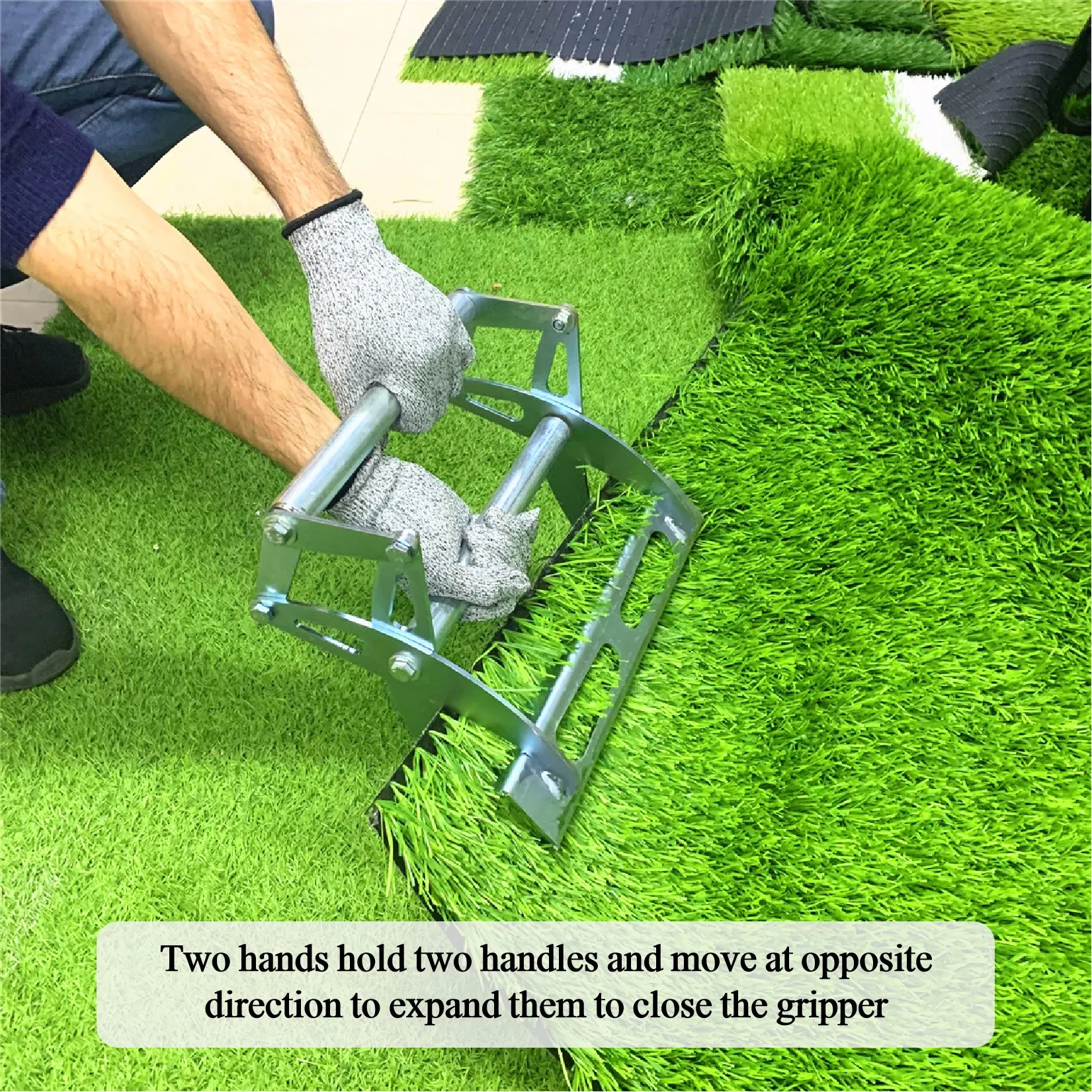 Free shipping turf gripper synthetic grass tools  installation tools for sports soccer artificial grass field