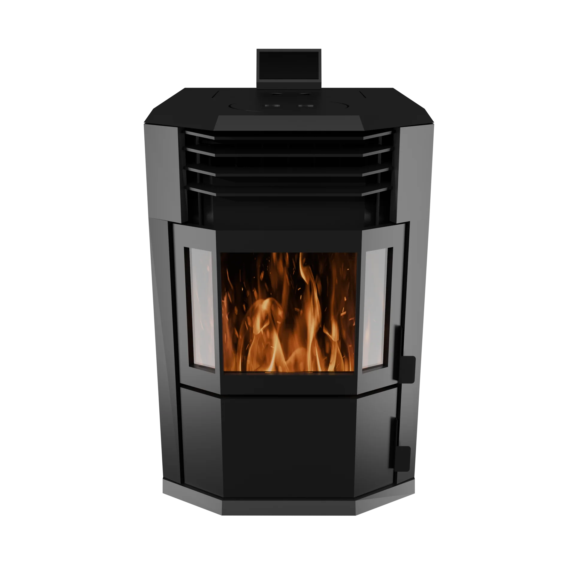 10kW Automatic Biomass Pellet Stove Indoor Wood Burner with Central Water Heating for Home Fireplace Fireplace Inserts