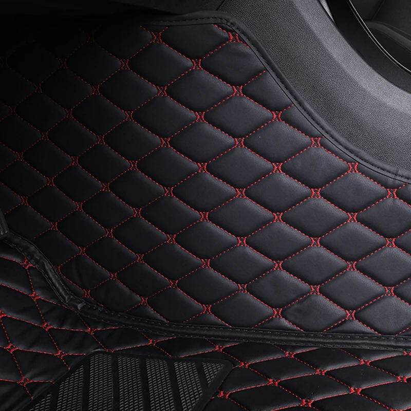 Car Floor Mats For Hyundai Santa Fe 2006 2007 2008 2009 Auto Interior Accessories Leather Carpets Rugs Foot Pads