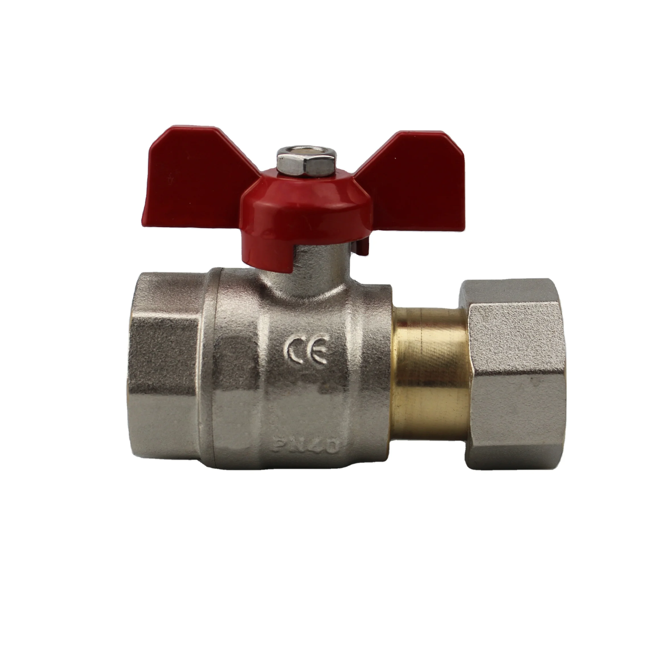 Yuhuan ZHENGQU water flow brass ball valve with union conector