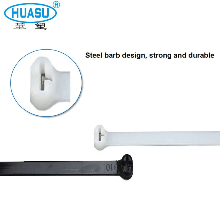 Stronger Metal Insert Steel Lock Tie Wrap,Self Locking Nylon Cable Ties