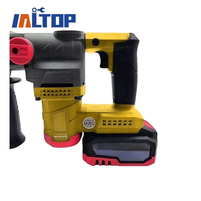 21V Rechargeable Lithium Electric Hammer Brushless Impact Drill Hammer Drill  Power Hammer