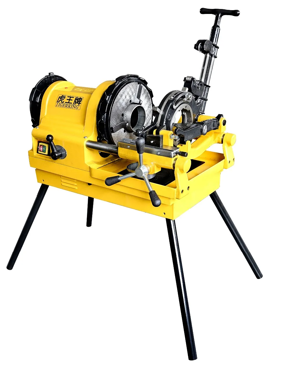 HongLi SQ100D1 Good Quality Cheap Price Steel Pipe Threading Machine For 4 inch Pipes With Durable Reamer
