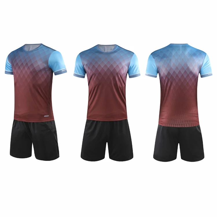 
Thailand Quality Custom Soccer Set Jersey with Wholesale Price and Good Service 