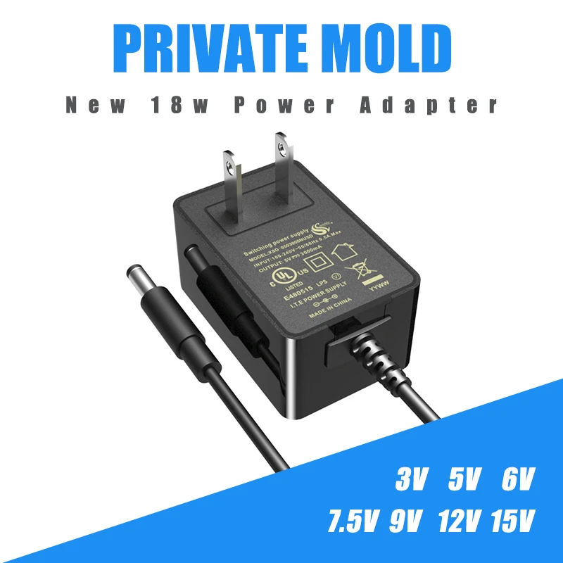 FCC GS CE PSE 5v 6V 9V 12V 15V 1000ma 2A 1.5A 1A Switching power supply AC power adapter