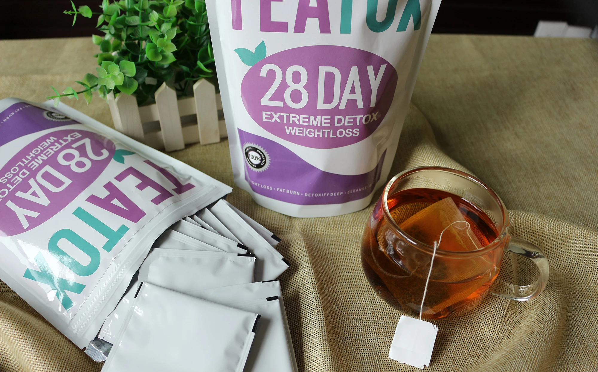 28 days private label detox tea slimming
