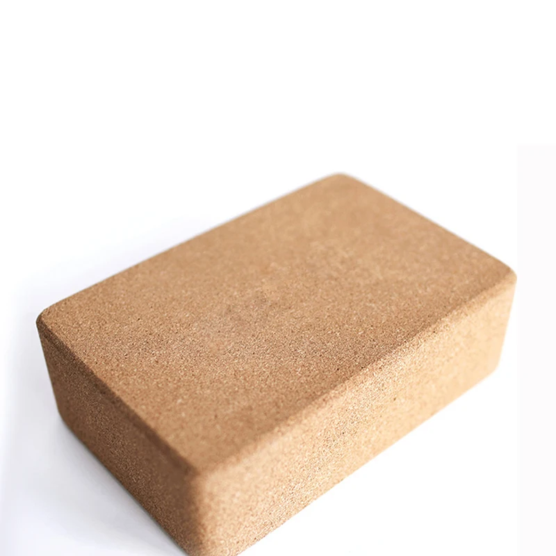 Экологичный натуральный пробковый блок для йоги, натуральный пробковый блок для йоги, органический пробковый блок