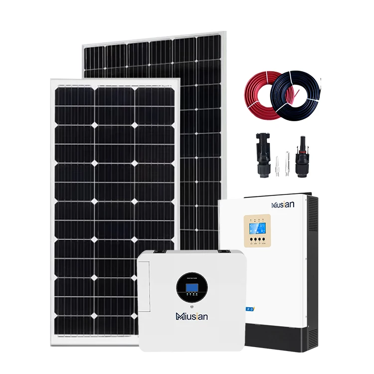 Complete solar mounting system roof 1kw 3kw 5kw off grid solar panel system solar power system with lithium battery for home use
