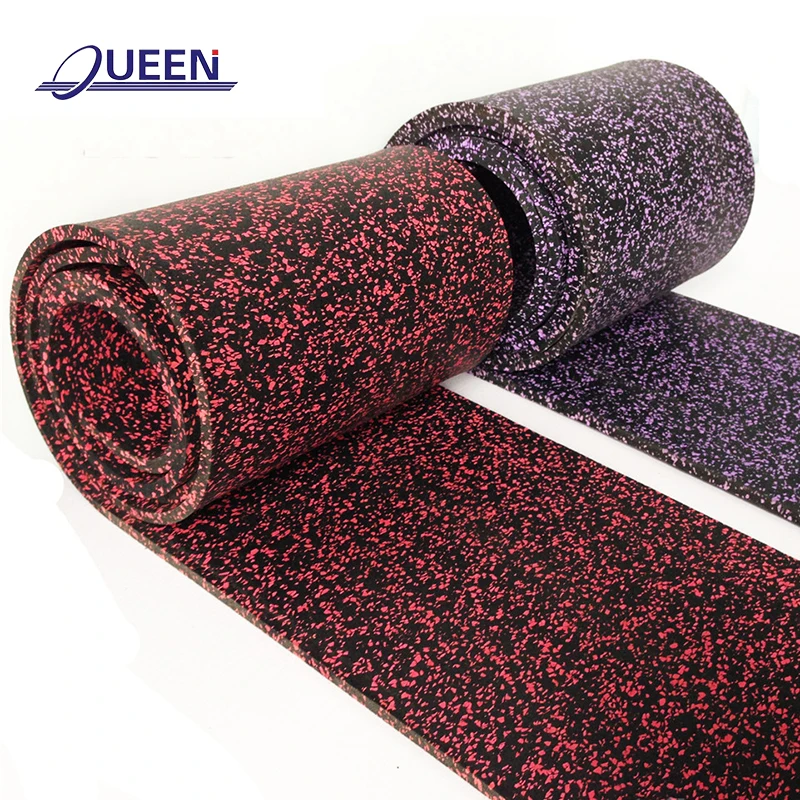 indoor rubber playground mat manufacturers 100% rubber roll up puzzle waterproof anti slip sound proof rubber flooring mats