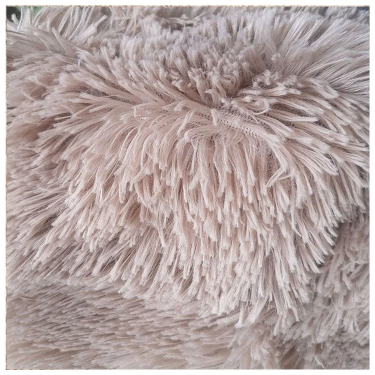  Индивидуальная длинная ворсовая меховая ткань из полибоа для домашнего текстиля плюшевая с высоким ворсом искусственный мех
