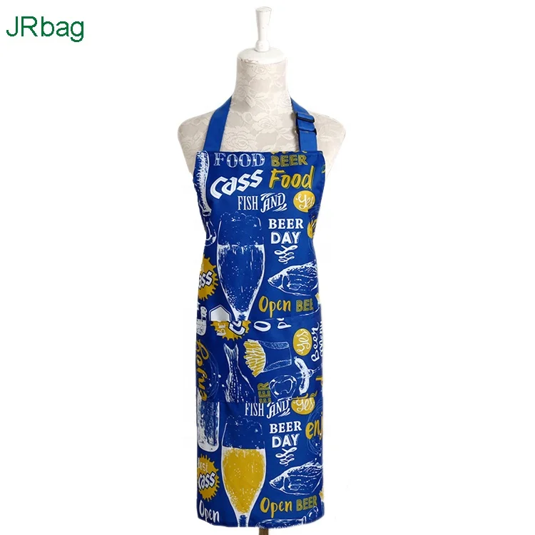 Full Color Sublimation Printed Funny Kitchen Cooking and BBQ Baking Blank Apron for Women Men