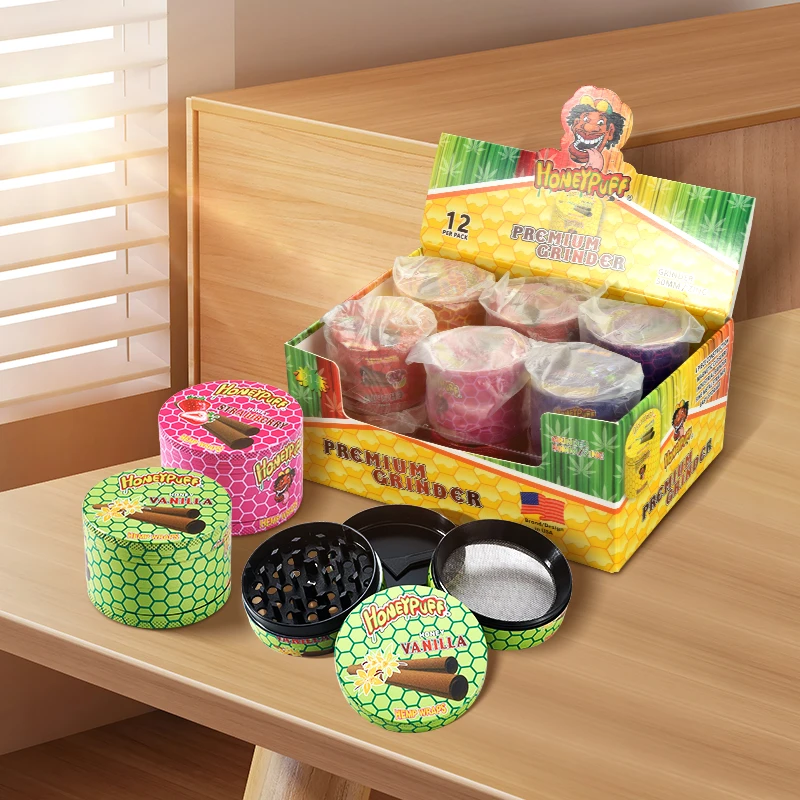 Tobacco grinder custom full print  printed smoke grinding 50mm smoking accessories