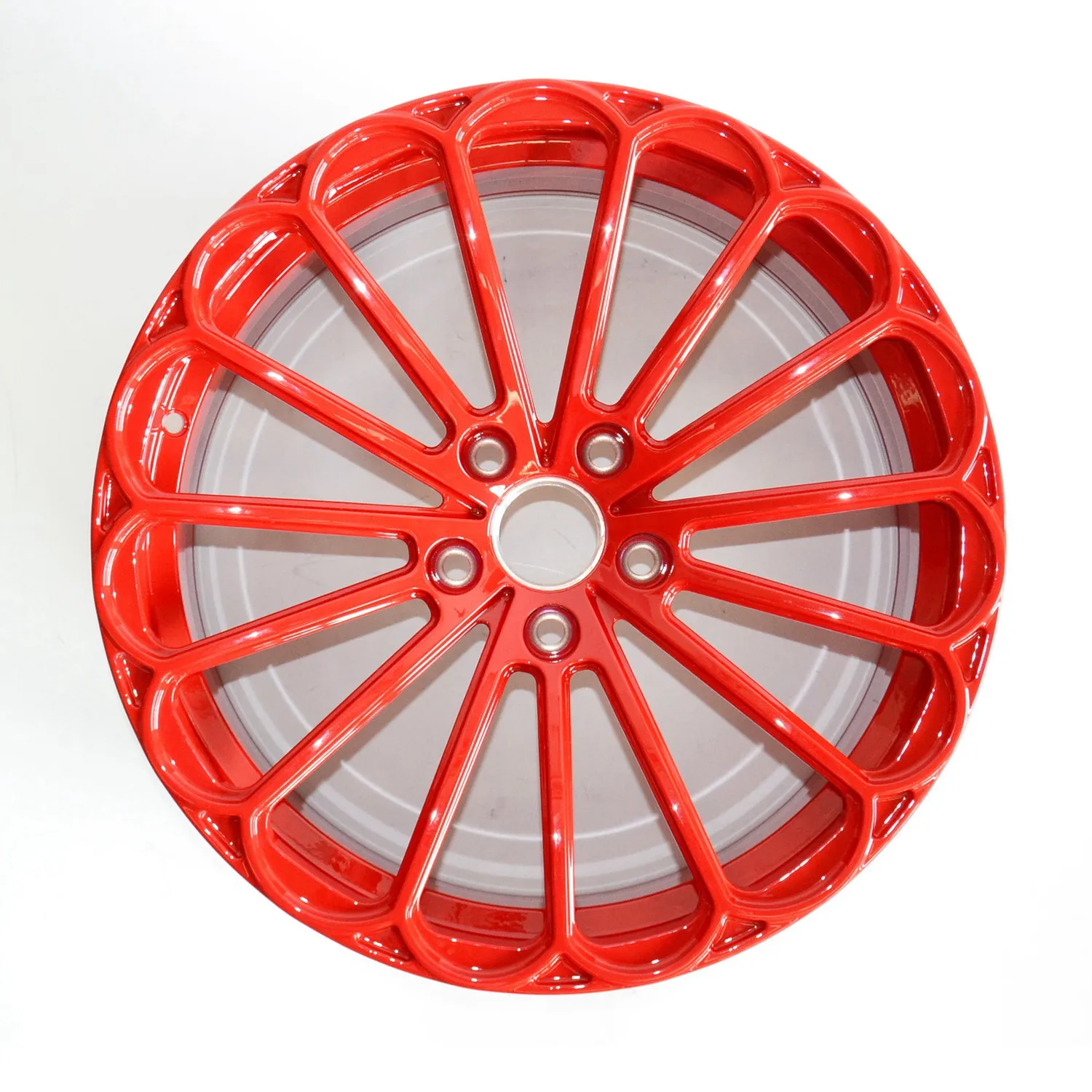 DM140 18x8J Gloss Red Forged Monoblock Wheels