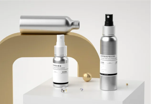 Wholesale empty 150ml 250ml 500ml cosmetic refillable aluminum perfume bottle with pump sprayer