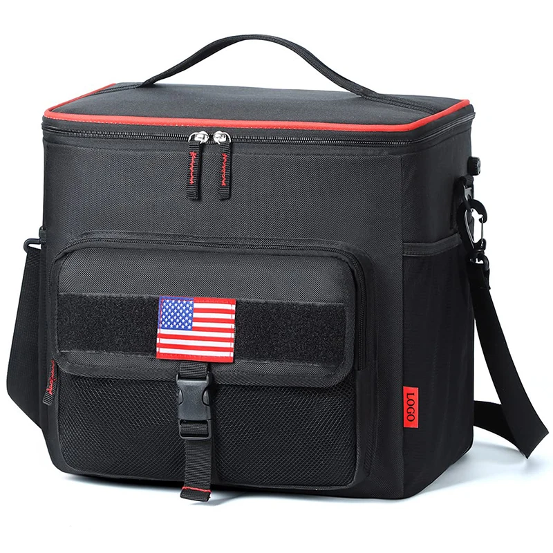 Travel Camping Picnic Fishing Beach Time Soft Tactical Rotary Air Valve Collapsible Leakproof Insulated Lunch Cooler Bag