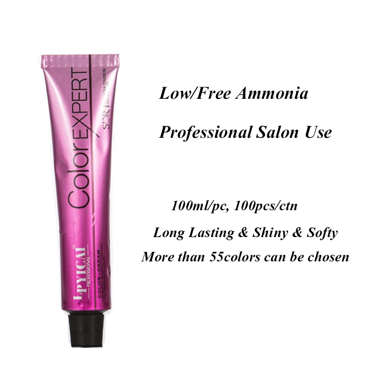 
Professional Hair Color Brand Manufacturer Wholesale Price Private Label Best Ammonia Free/Low Permanent Hair Color Cream 