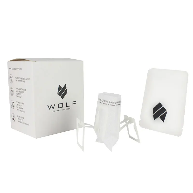 Custom Print Biodegradable Drip Bag Coffee Packaging Set 250G 500G 1Kg Drip Coffee Filter Bag