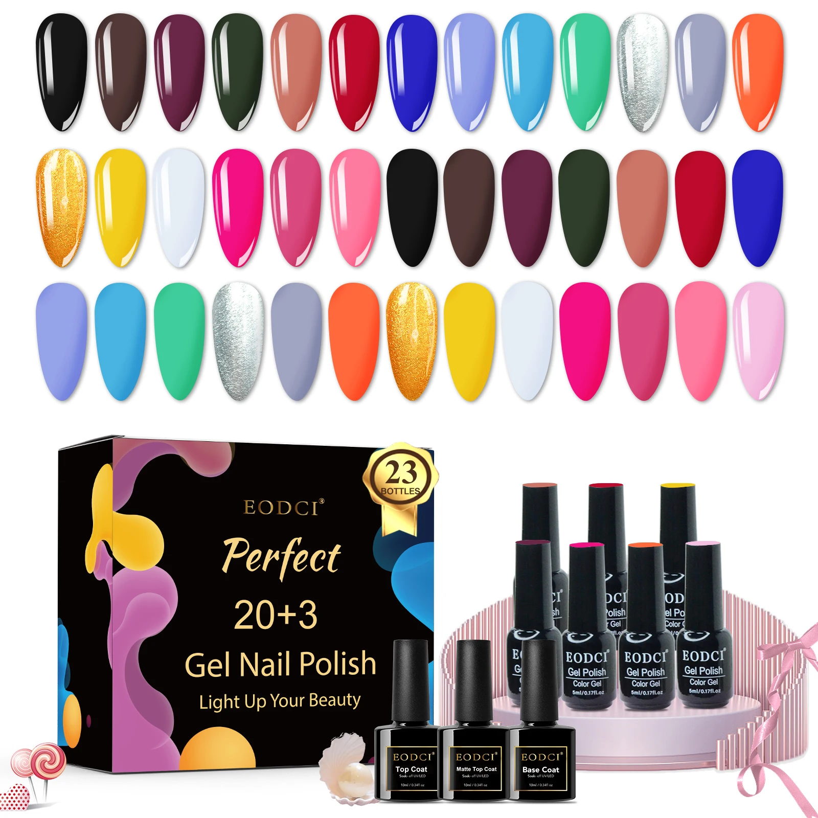 Muti Color Highly Pigmented Gel Polish Uv Factory Wholesale Gel Polish Nail Varnish Gel Polish Set