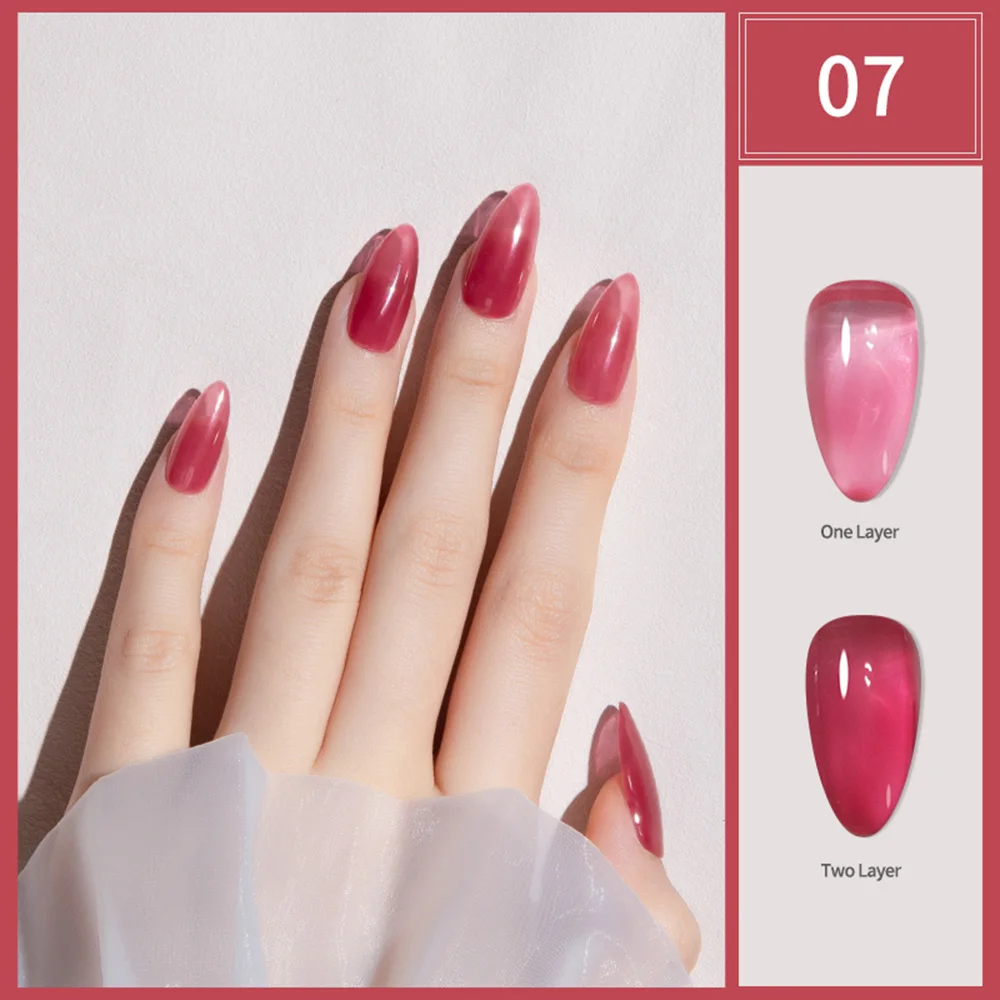 BOZLIN Hema Free 15ml 30 Colors Semi Transparent Nude Jelly Soak Off UV Nail Varnish Gel Nail Polish