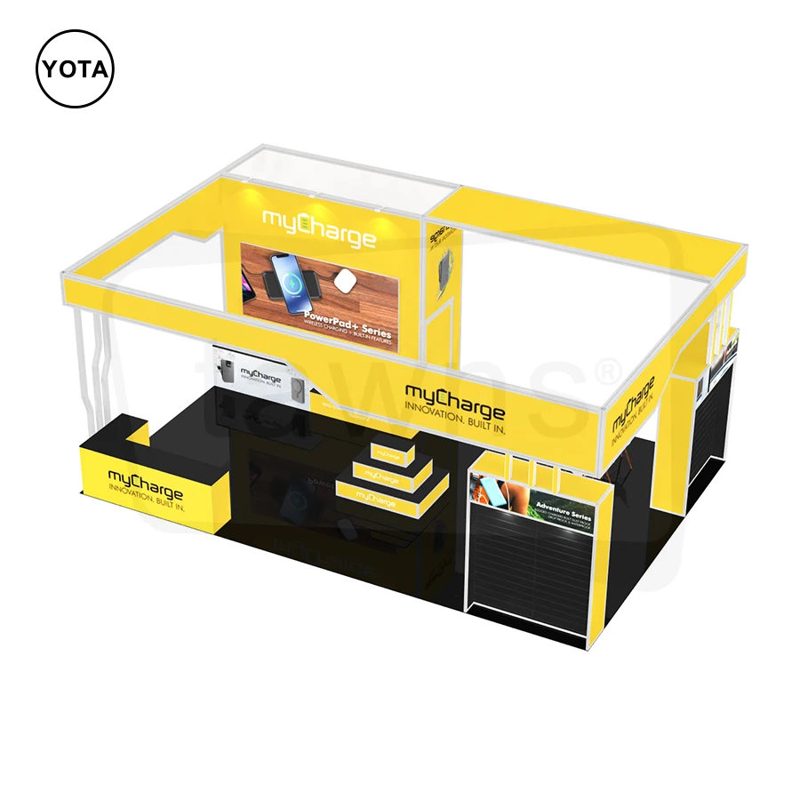 Tawns Custom Aluminum Showcase Portable Frameless SEG Podium Acrylic Box Exhibition Booth Equipment Trade Show Display