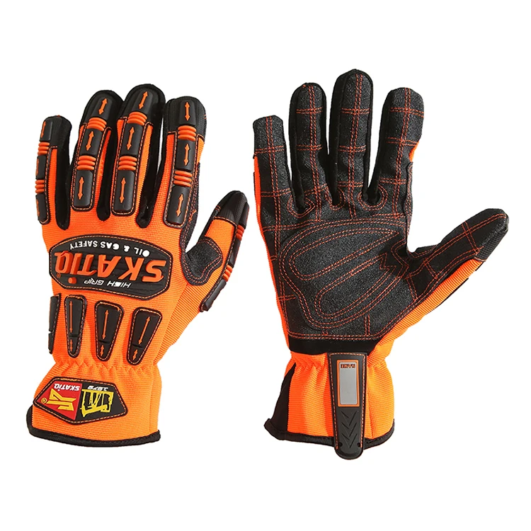 Customized Logo Comfortable Safety Multi Purpose Impact Work Gloves Heavy Duty Impact Gloves