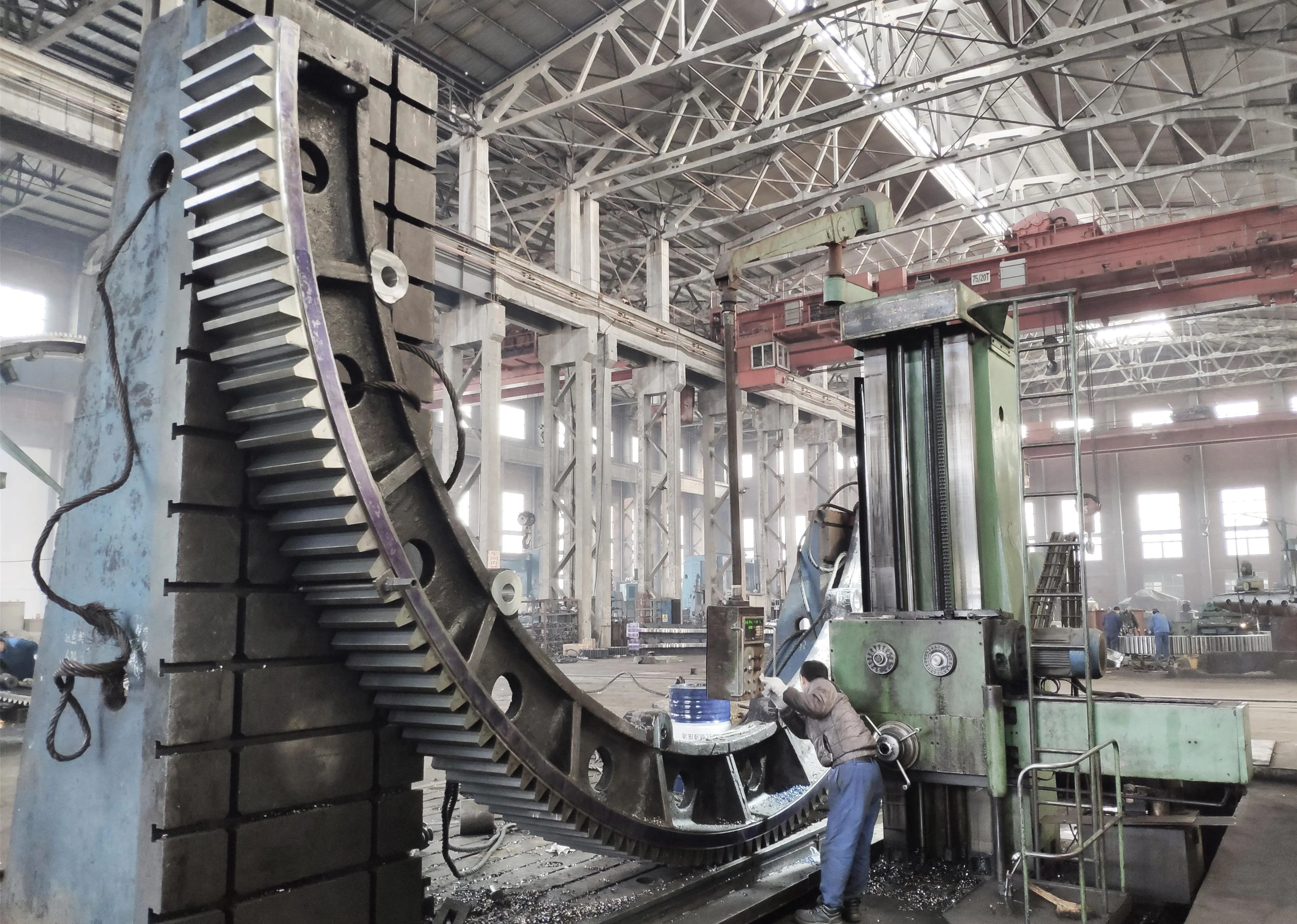 Фрезерный станок с ЧПУ, вращающаяся печь, двойная спиральная механическая обработка, изготовленная на заказ, зубчатая шестерня