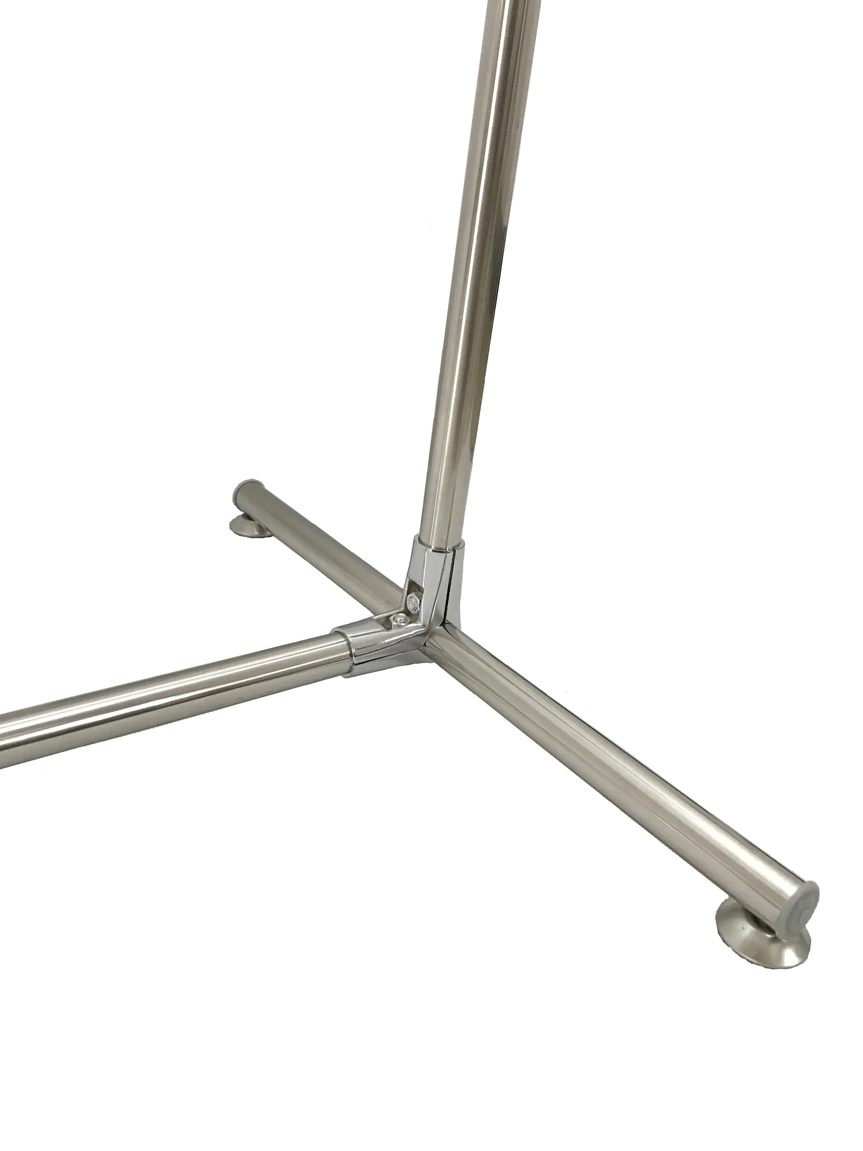 Portable gold store single rail clothing showroom racks fitting retail  rack display