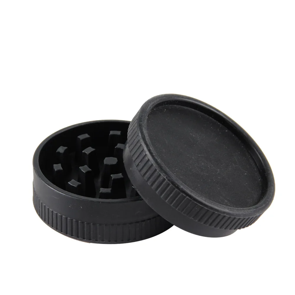 New custom logo 60mm eco friendly Biodegradable green spice crusher pink plastic dry herb grinder