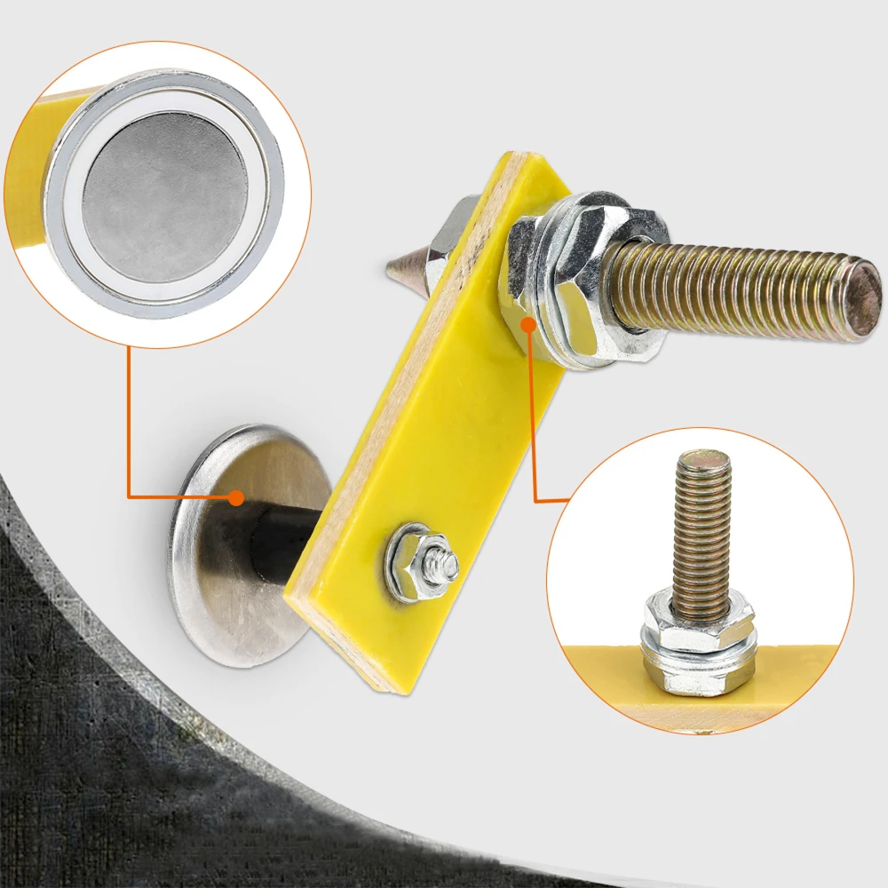 Single Double Head Welding Magnet MagneticFix Ground Clamp Strong Magnetic Support for Electric Welding Ground clamp holder tool
