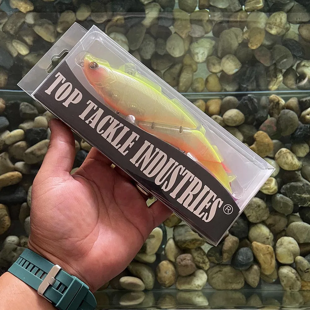 Multi Joint 190mm 55g Environmental Floating Section Swimming Fishing Lureswith Soft Tail Can Diy