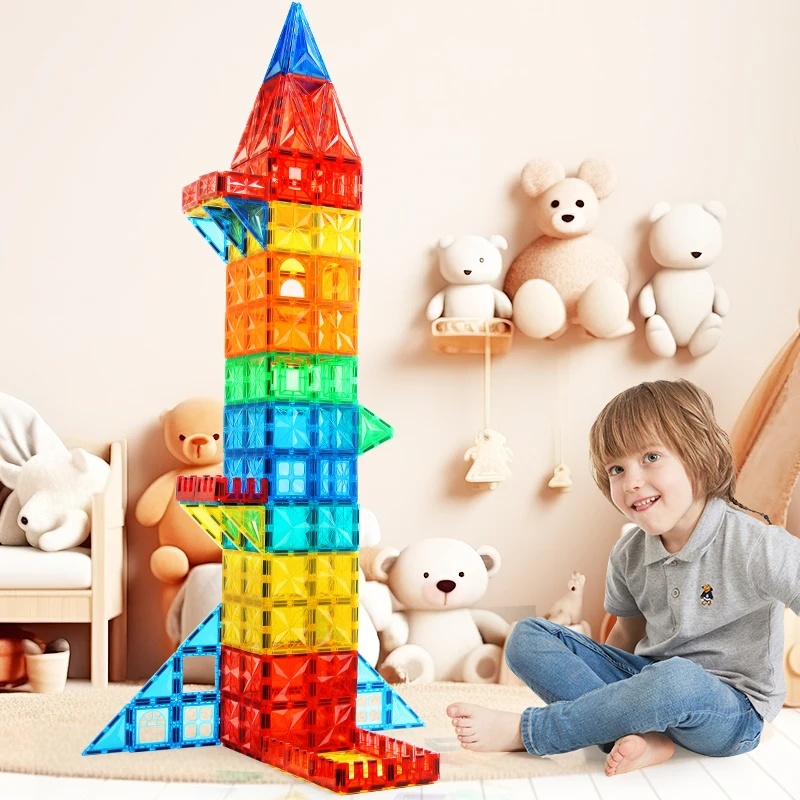 New Services Magnetic tile creativity Magnetic tile for fine motor skills Magnetic tile learning