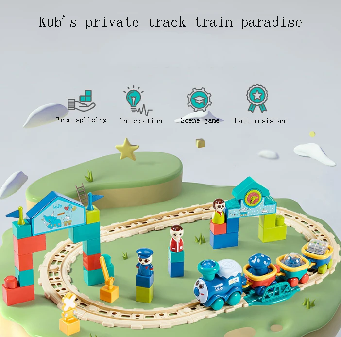 New Railway toys Animal car Park Set  and best orbital train paradise toy