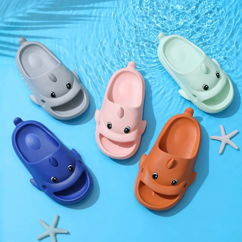 The Second Generation Of Sharks Slippers Women Wear Ins Tide Home With Non-Slip Custom Sports Slippers In Summer