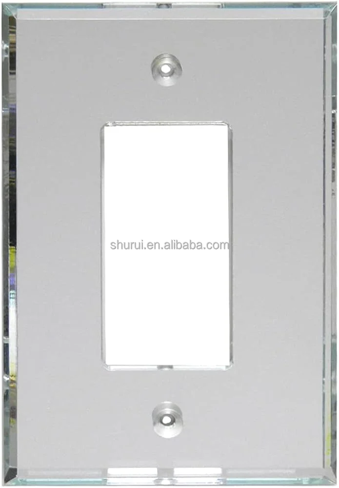 Industrial Grade Clear Single Toggle and Triple Rocker Switch Customizable Duplex Switch Acrylic Mirror Plate
