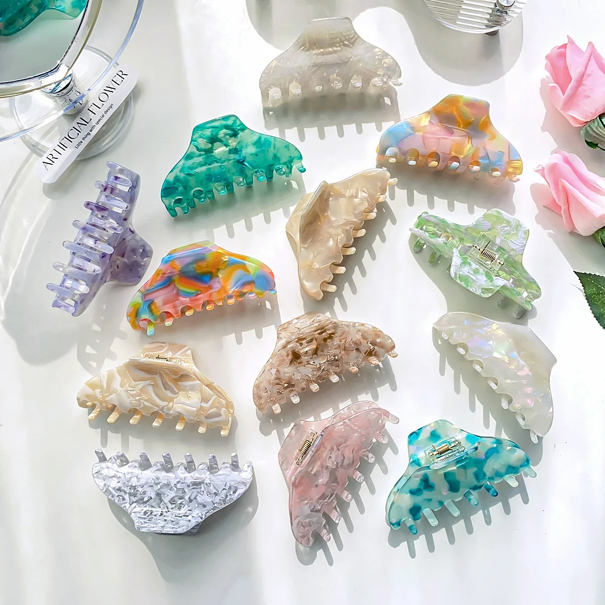 High-Grade Acetic Acid Hair Grip Female Hair Accessories Shark Clip Hair Claw Clips