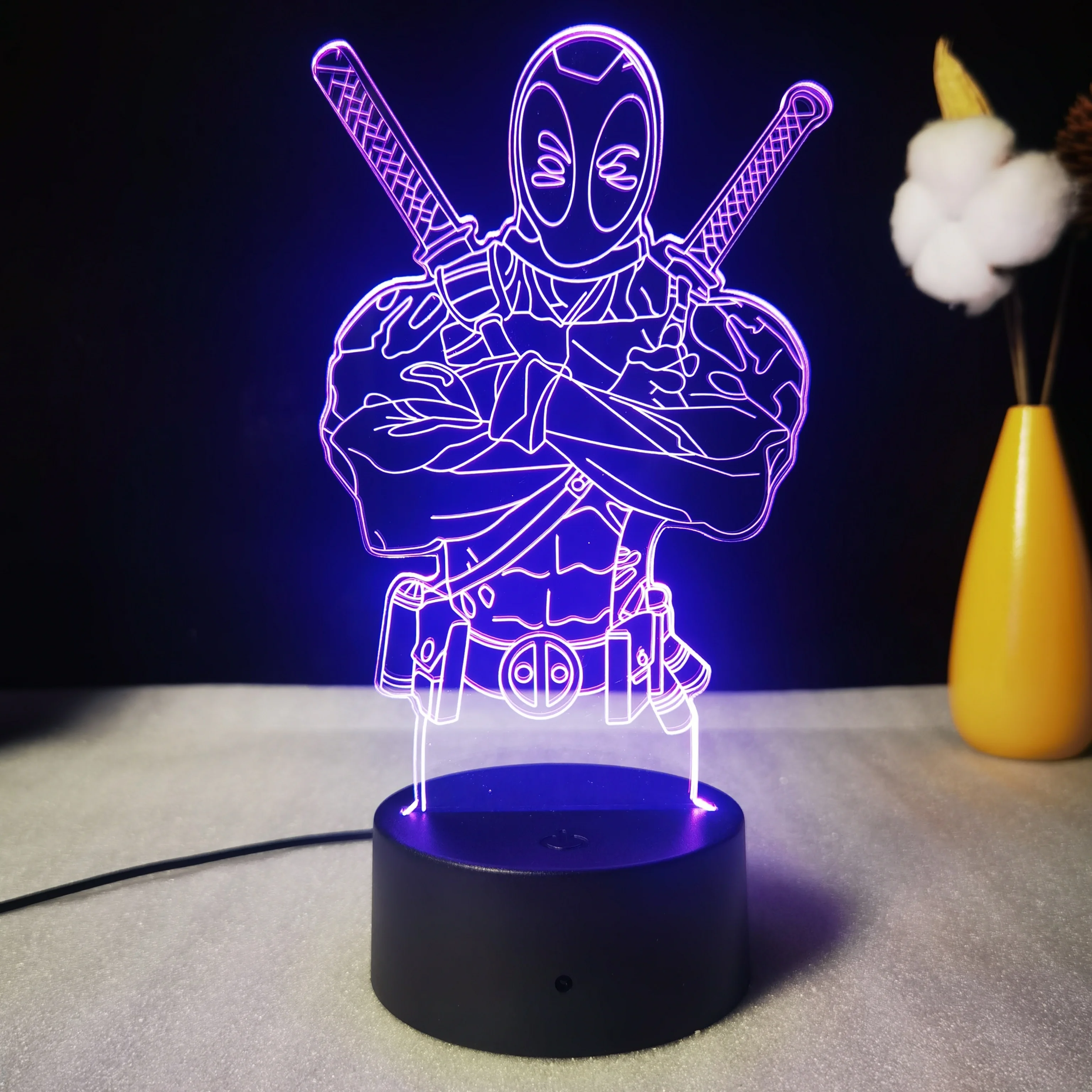 Hot Acrylic Night Lights 3d Led Lamp Touch Remote Control Usb Illusion Tables Lamp For Indoor Decor Kids Toy Gift Smart Lights