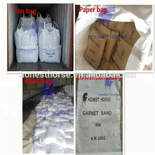 Good Quality Hydro-Blasting Abrasive P2O5 0.05% Garnet Sand 30/60 Blasting