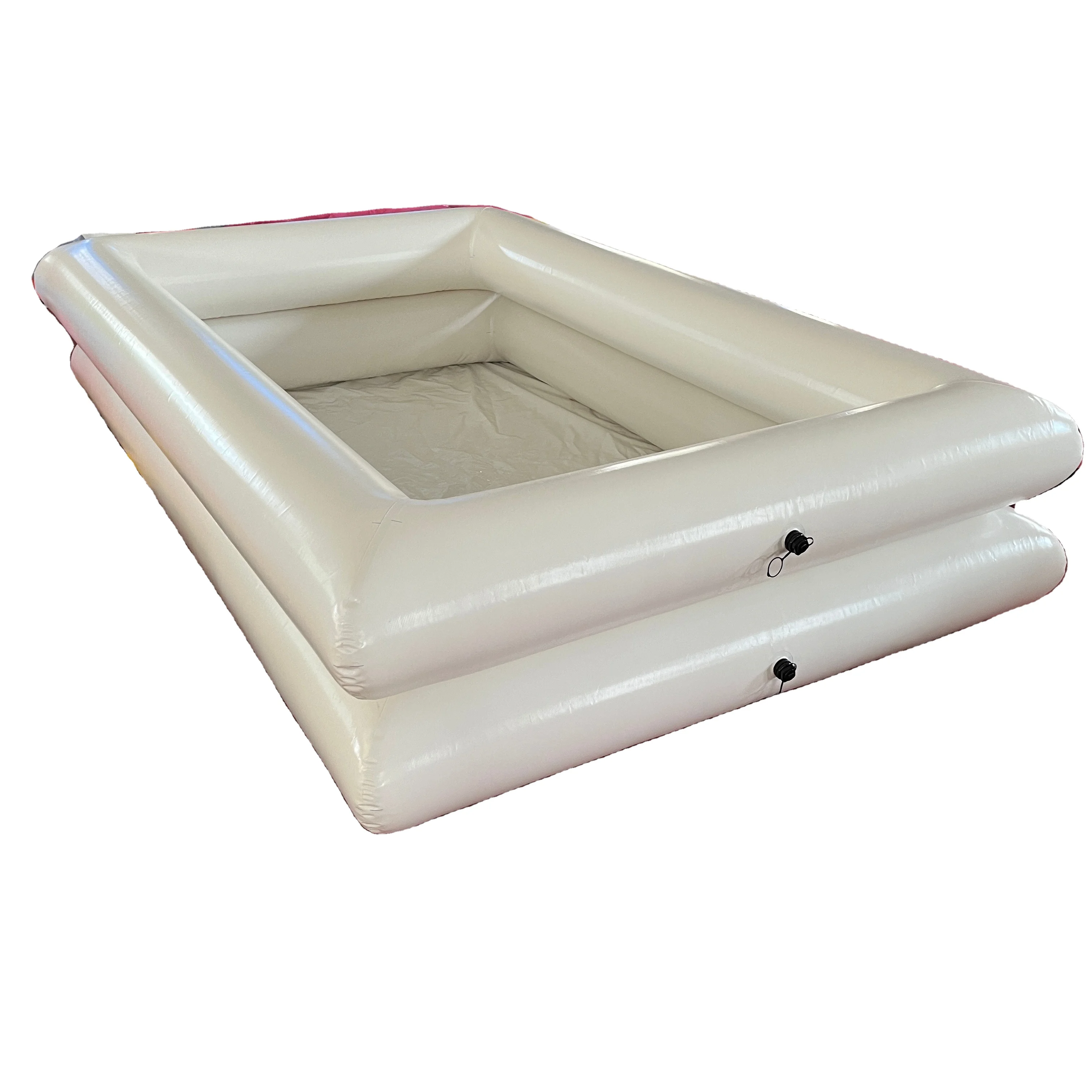 High Quality 2*3m Rectangular PVC Inflatable Swimming Pool White Design for wedding