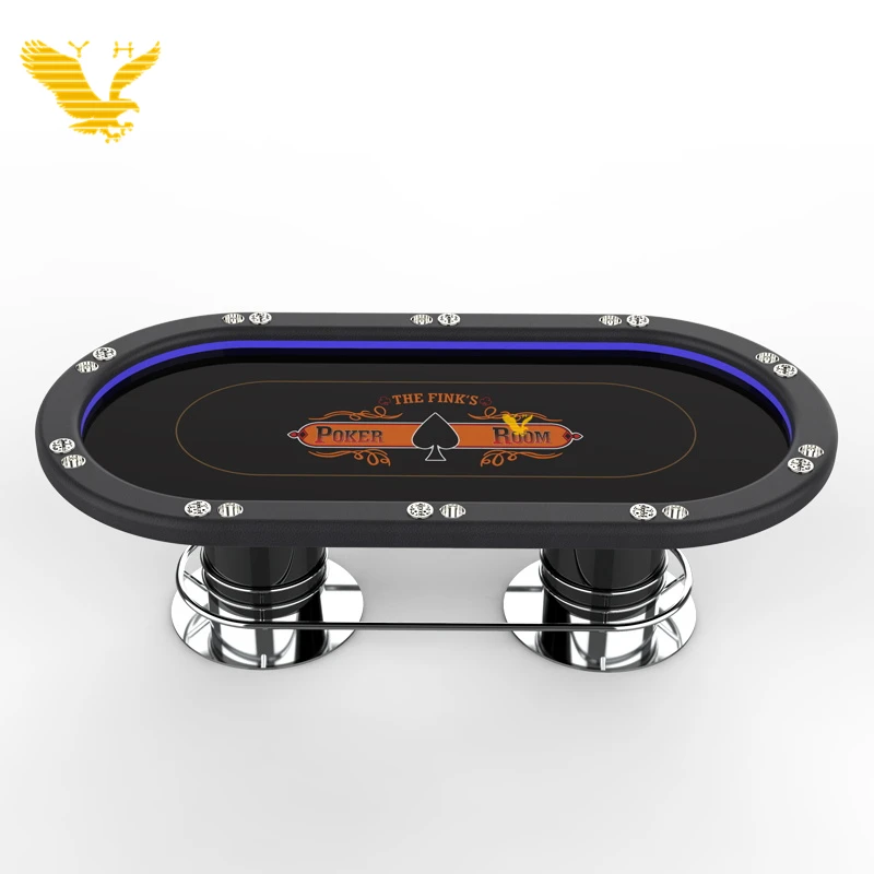 Покерный стол для казино из массива дерева YH на 10 человек, игровой покерный стол для Техасского холдема