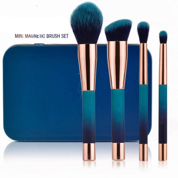 
New Design Magnetic Makeup Brush Set High Quality Low Moq Private Label Synthetic Make Up Brushes 