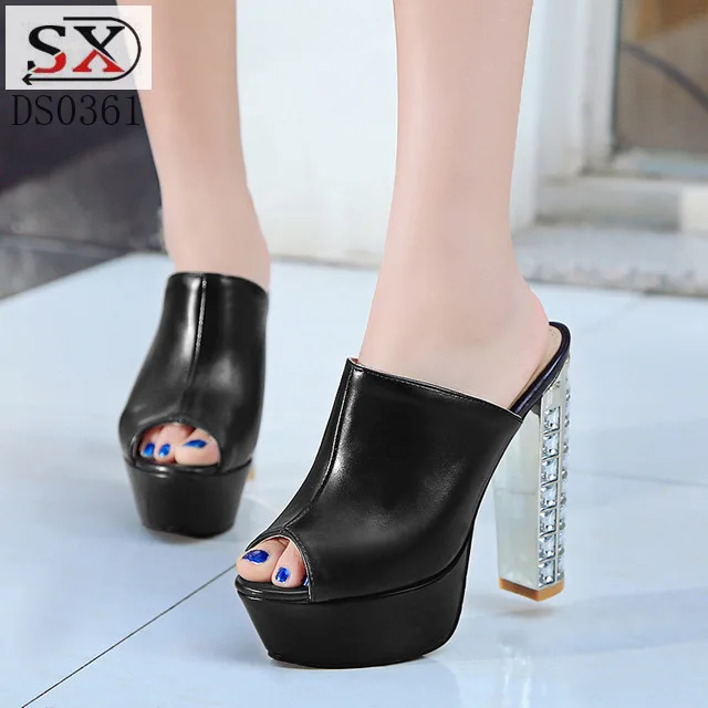Spring and summer new sandals fish mouth waterproof platform super high heel womens shoes wholesale custom single shoes