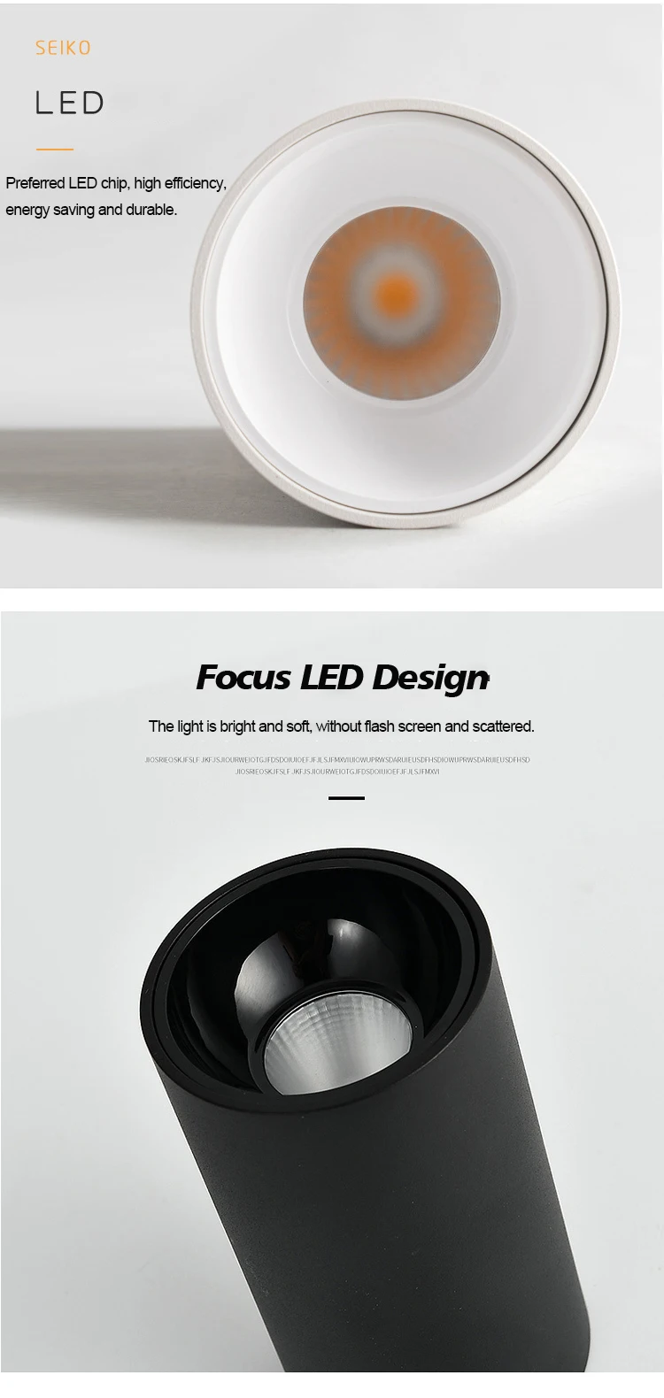 Surface Mounted Led Downlight Showroom Lighting 3000K Warm White 35W Led Cob Downlight