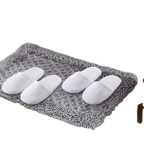 
OEM/ODM Soft Velvet Pile Custom Slippers for Hotels Disposable 