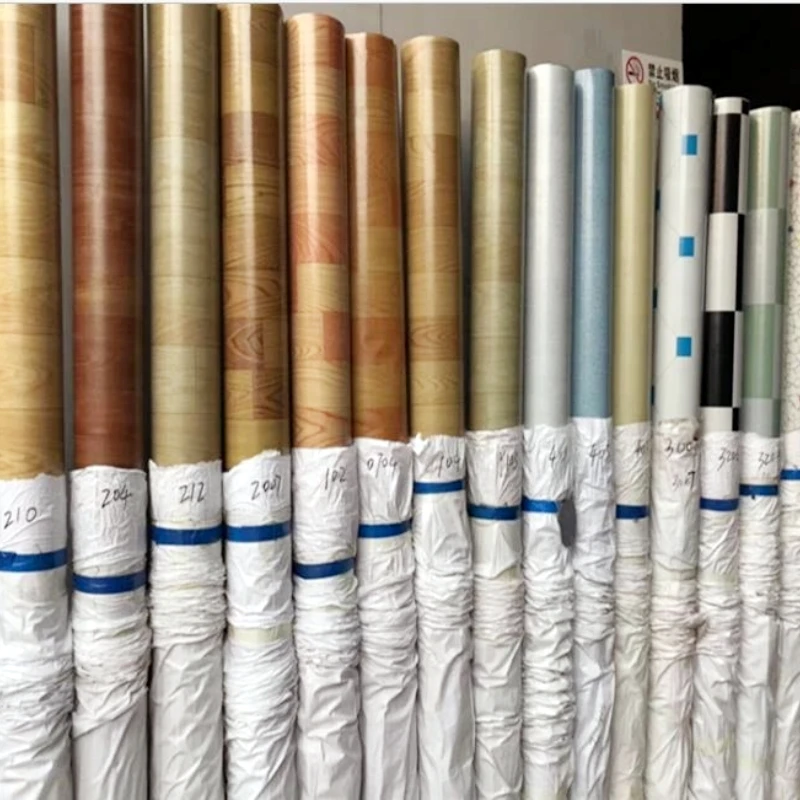 0.35MM - 2MM commercial pvc wood flooring roll anti-slip waterproof pvc leather flooring in rolls for household office