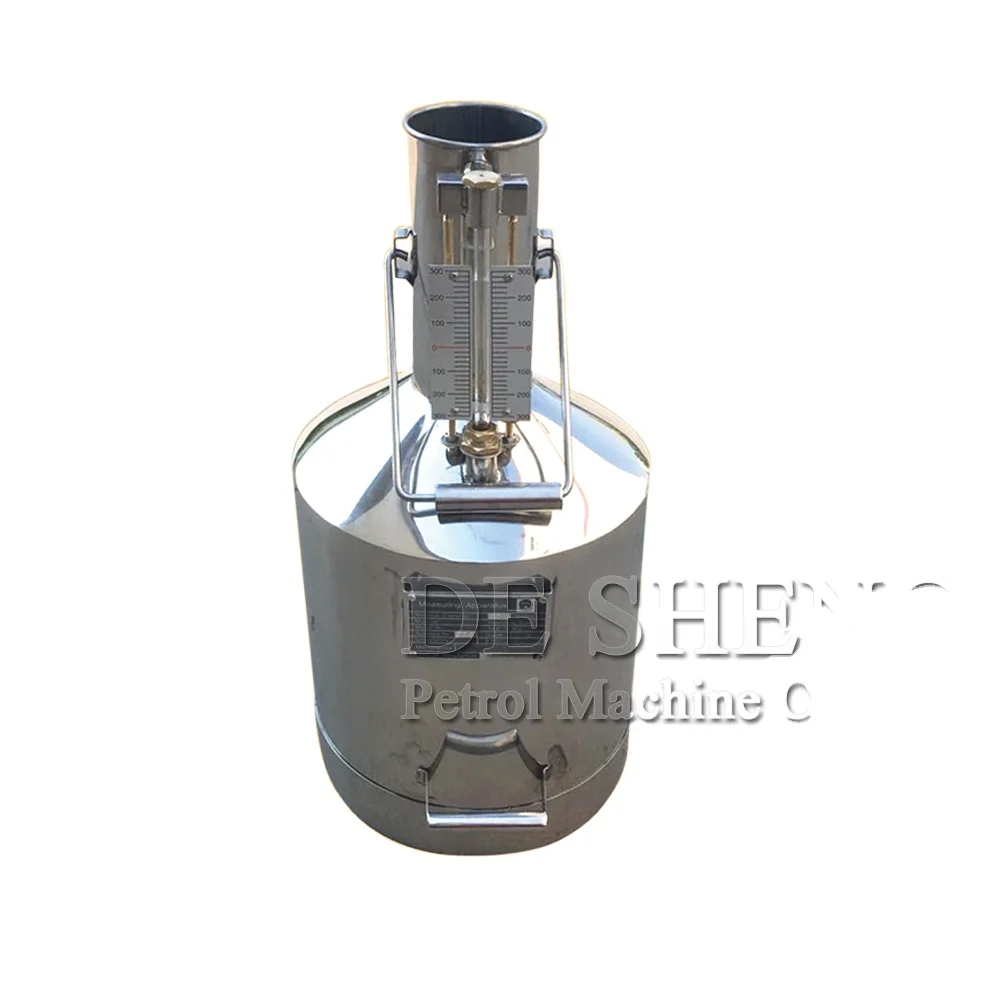 Stainless Steel 20L Standard Fuel Measuring Can Calibrated Prover