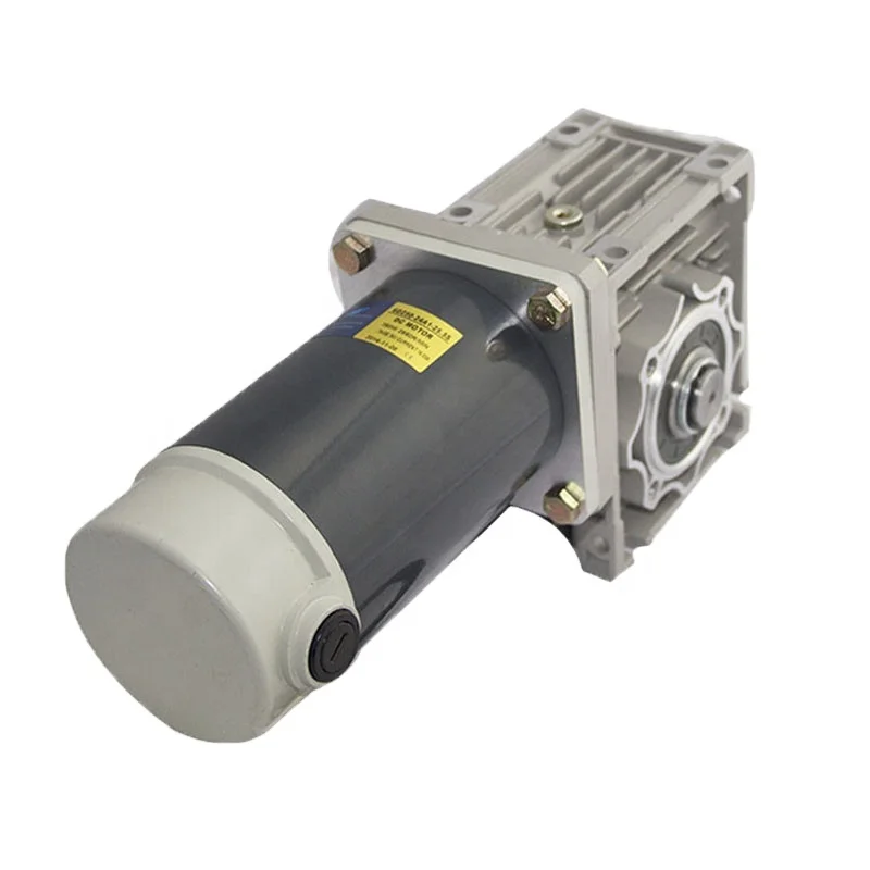 DC gear motor 12v 24v motor has worm gear box and high torque, low speed